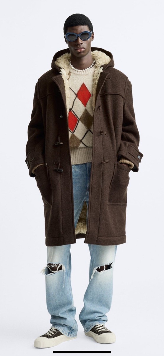 100% Authentic ZARA Wool Coat x Harry Lambert $349+Tax Size