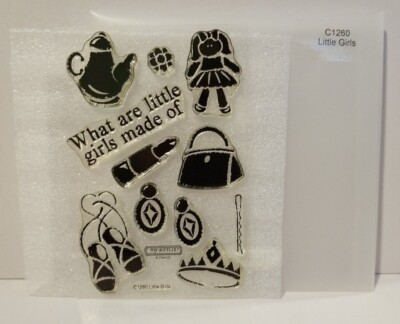 Close To My Heart Acrylix Stamp Set - Little Girls - Ballet Princess C1260