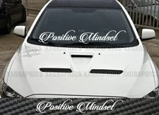 Positive Mindset Windshield Decal Sticker JDM Banner KDM Euro Lowered USDM