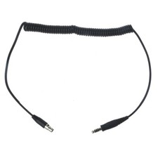 U174 Plug to Mini XLR5 Coiled Cable Aviation Headset Aux Cord Replacement