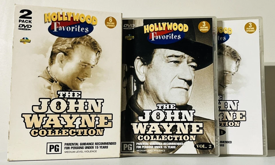 The John Wayne Collection Vol 1 & 2 DVD Box Set + Two Extra DVD’s Region All - Image 4 of 4