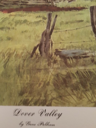 Arthur A Kaplan Lithograph USA DOVER VALLEY by Gene Pelham NYC VY371 19" X14" - Picture 11 of 12