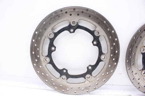 2011 Yamaha FZ8 FRONT LEFT RIGHT BRAKE ROTORS DISCS - Foto 2 di 4
