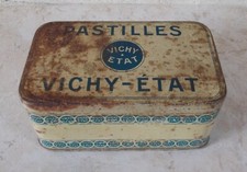 Ancienne Boite métal bonbons PASTILLES VICHY ETAT confiserie vintage France