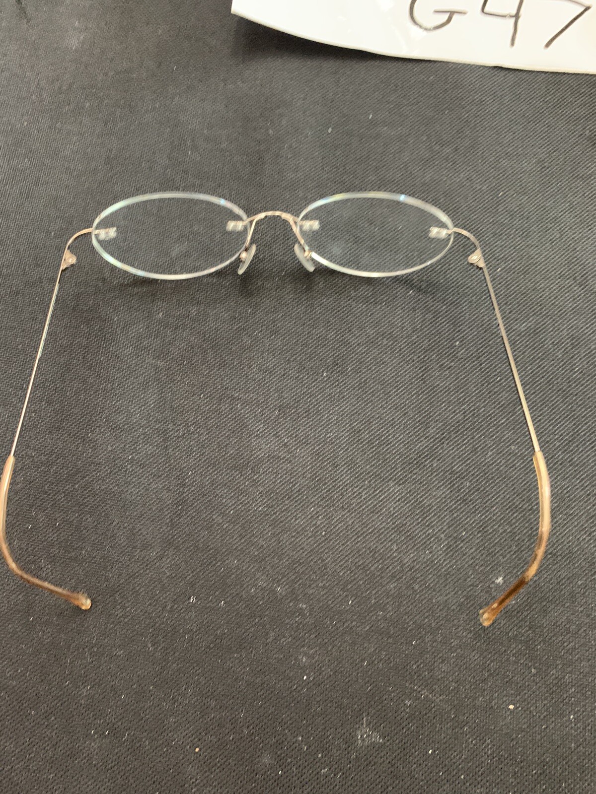 RICHARD TAYLOR TITANIUM SARAH Rimless Drill Mount EYEGLASSES FRAMES