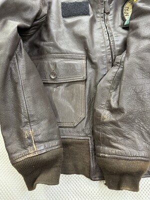 【古着】G-1 real leather bomber jacket レザー Avirex G-1 Bomber Jacket - 8 Ball Jacket