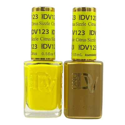 DND DUO DIVA GEL & LACQUER #123 - Citrus Sizzle