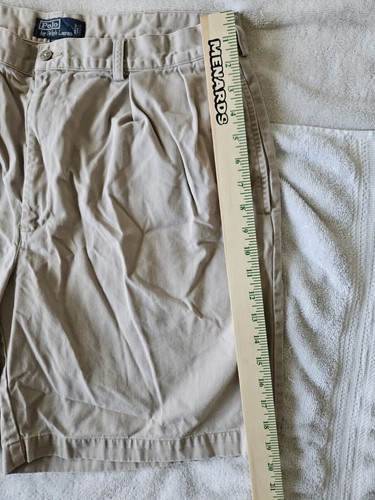 Polo Ralph Lauren Tyler Shorts Chino Pleated Khaki Men's 38 Golf Preppy Vintage - Picture 8 of 12
