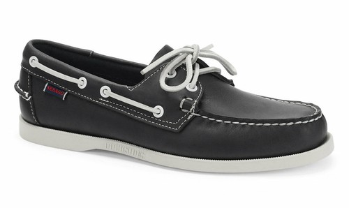 Sebago Dockside Portland Mens Shoes - Blue Navy Leather