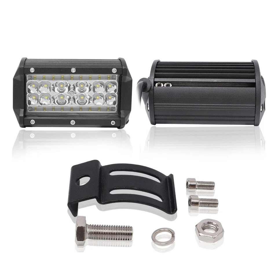 Par de luces LED puntuales DRL barra de trabajo LED para tractor todoterreno Lada Niva Uaz Audi Foto 4 de 4