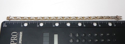 .925 Sterlingsilber Rosévergoldet mit 3 Akzent Diamanten Damenarmband - Bild 4 von 4