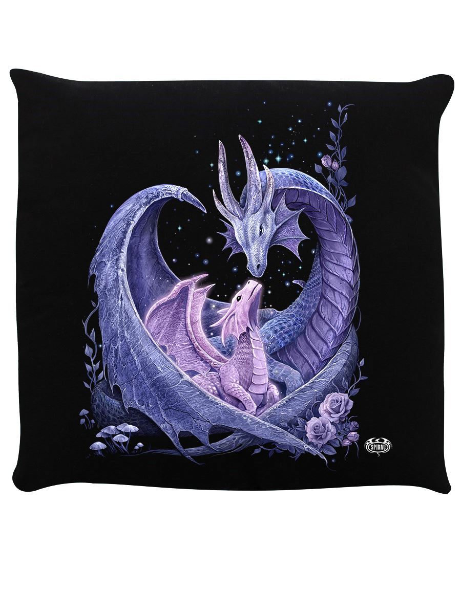 Spiral Maternal Instincts Black Cushion