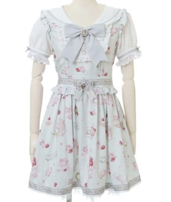 Salon de Fraise柄セットアップミントグリーン