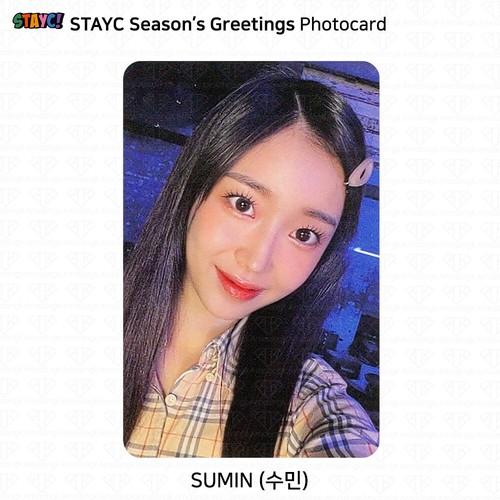 StayC 2023 photo de salutations de saison carte postale porte-clés ruban adhésif masque KPOP K-POP - Photo 21/67