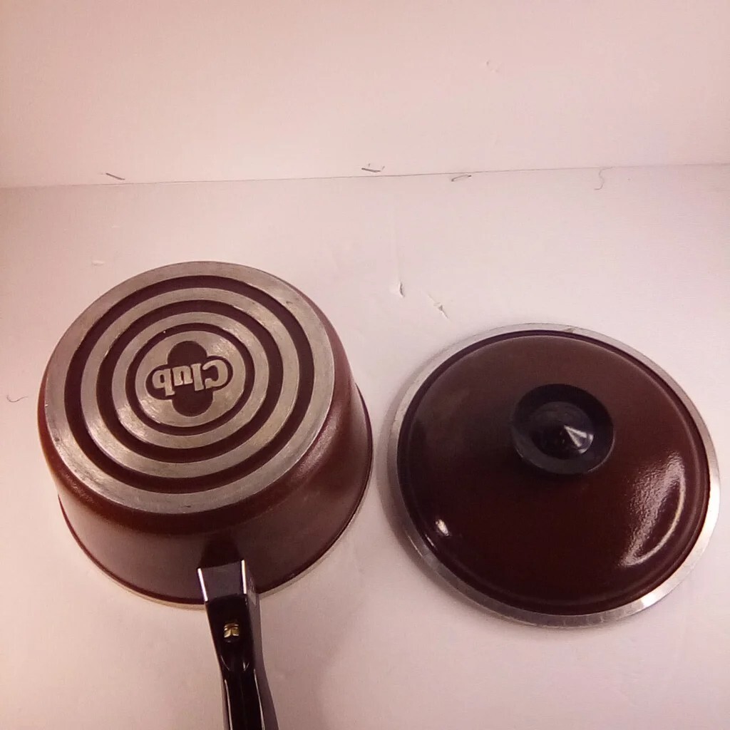 Brown Club Pans 6 Pc Set Kitchen Ware Vintage 70s Pots Sauce Pan EUC eBay