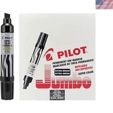 Artisan Quality Refillable Permanent Markers - Jumbo Chisel for Easy Marking
