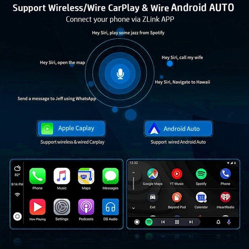 Android 12.0 7" Apple CarPlay Radio Stereo GPS For Jeep Wrangler Chrysler Dodge - Picture 6 of 14