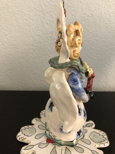 Heather Goldminc Blue Sky Retired 9" SINGING Votive Cover ANGEL w Base Rare EUC - Picture 9 of 12