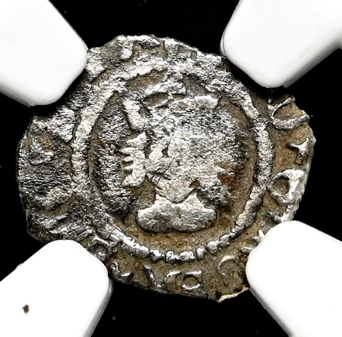 ENGLAND. Henry VIII. 1509-1526. Silver Halfpenny, S-2334, NGC Fine Details