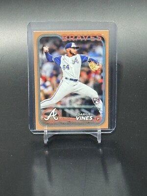 2024 Topps Series 2 #493 Darius Vines Gold RC /2024 - Atlanta Braves