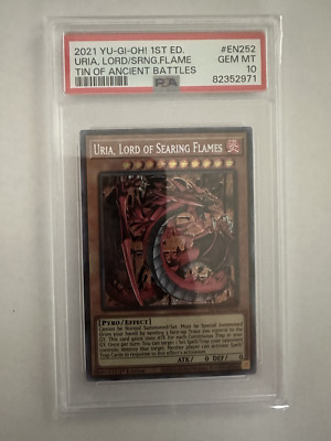 Yugioh 2021 Uria Lord of Searing Flames Tin of Ancient Battles