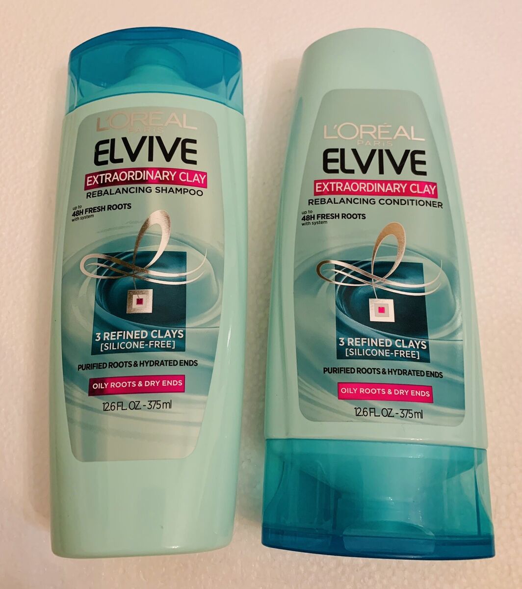 Loreal Elvive 1 Shampoo & 1 Conditioner Extraordinary Clay Loreal Elvive 1 Shampoo & 1 Conditioner Extraordinary Clay