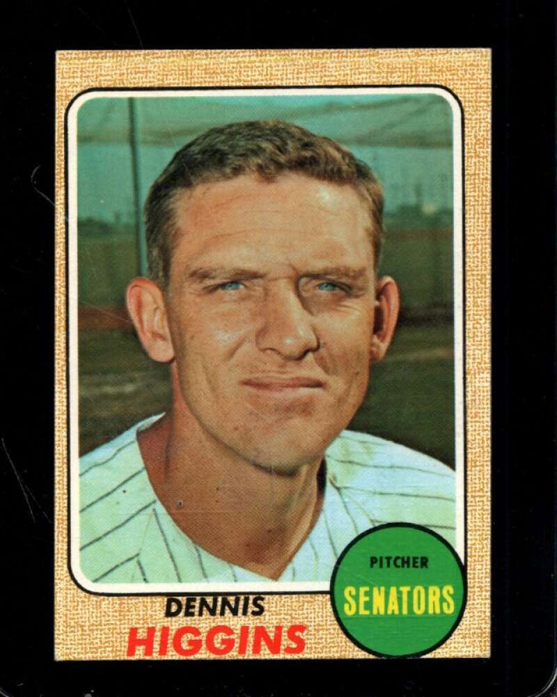 1968 TOPPS #509 DENNIS HIGGINS VGEX SENATORS *X105418 *X105418