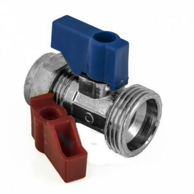 15 mm x 3/4'' WASCHMASCHINEN WASSERHAHN GERADE