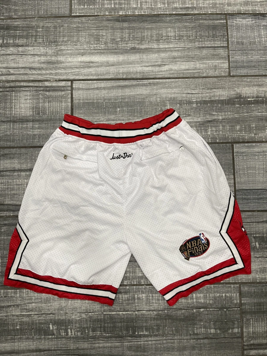 Men's Chicago Bulls Just Don Basketball Shorts Casual Outdoor Pockets  Sports Sandbeach Pants Size S-xxl