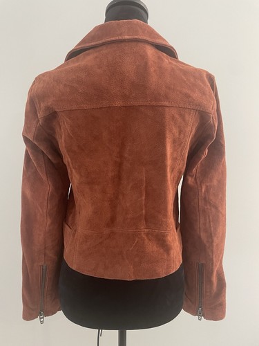 Blank NYC Suede Moto Jacket Rust Colored Size S NWT - Picture 6 of 9