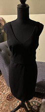 BEBE Black Zipper Back Dress Size 8, NWOT, office wear, sexy, feminine