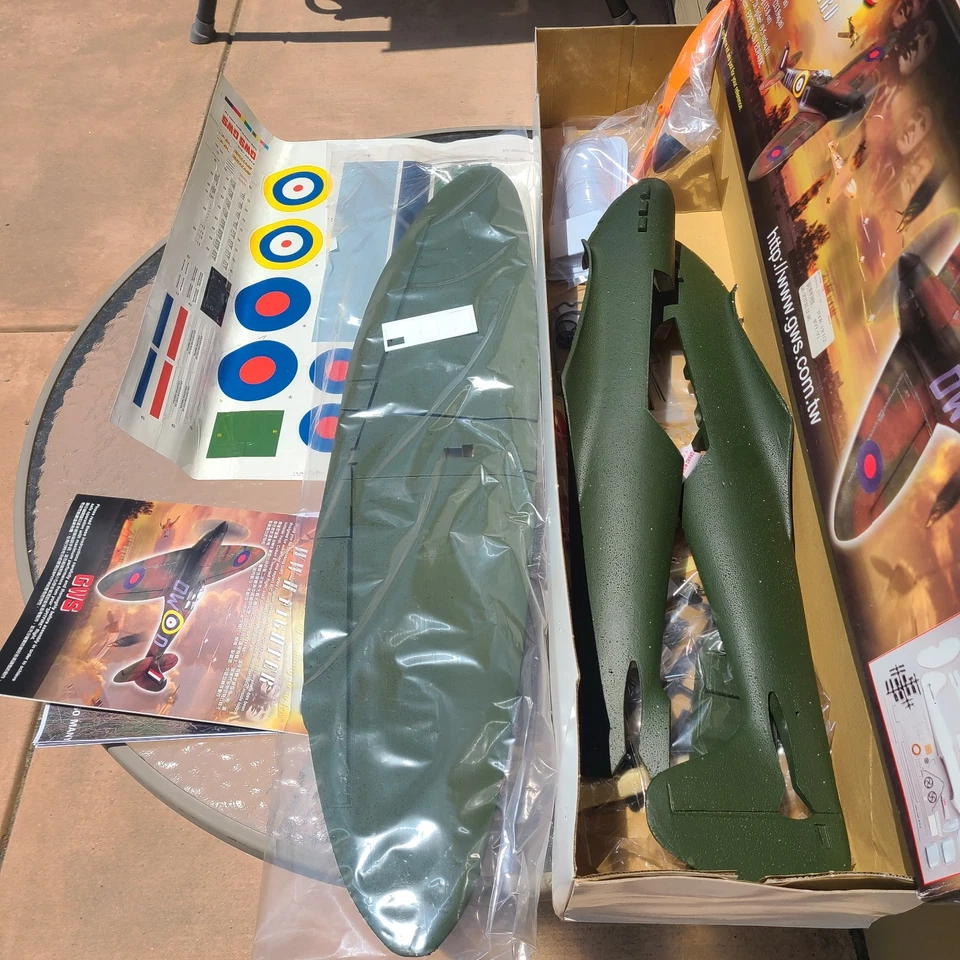 GWS Spitfire RC Radio Control Airplane 34.5" Wingspan ARF Electric NOS NIB READ! - Image 3 of 4