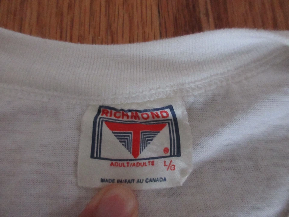 Vtg Whistler Canada 50/50 Ski Ringer T-Shirt Adult Medium / Large **RARE** - Image 4 of 4