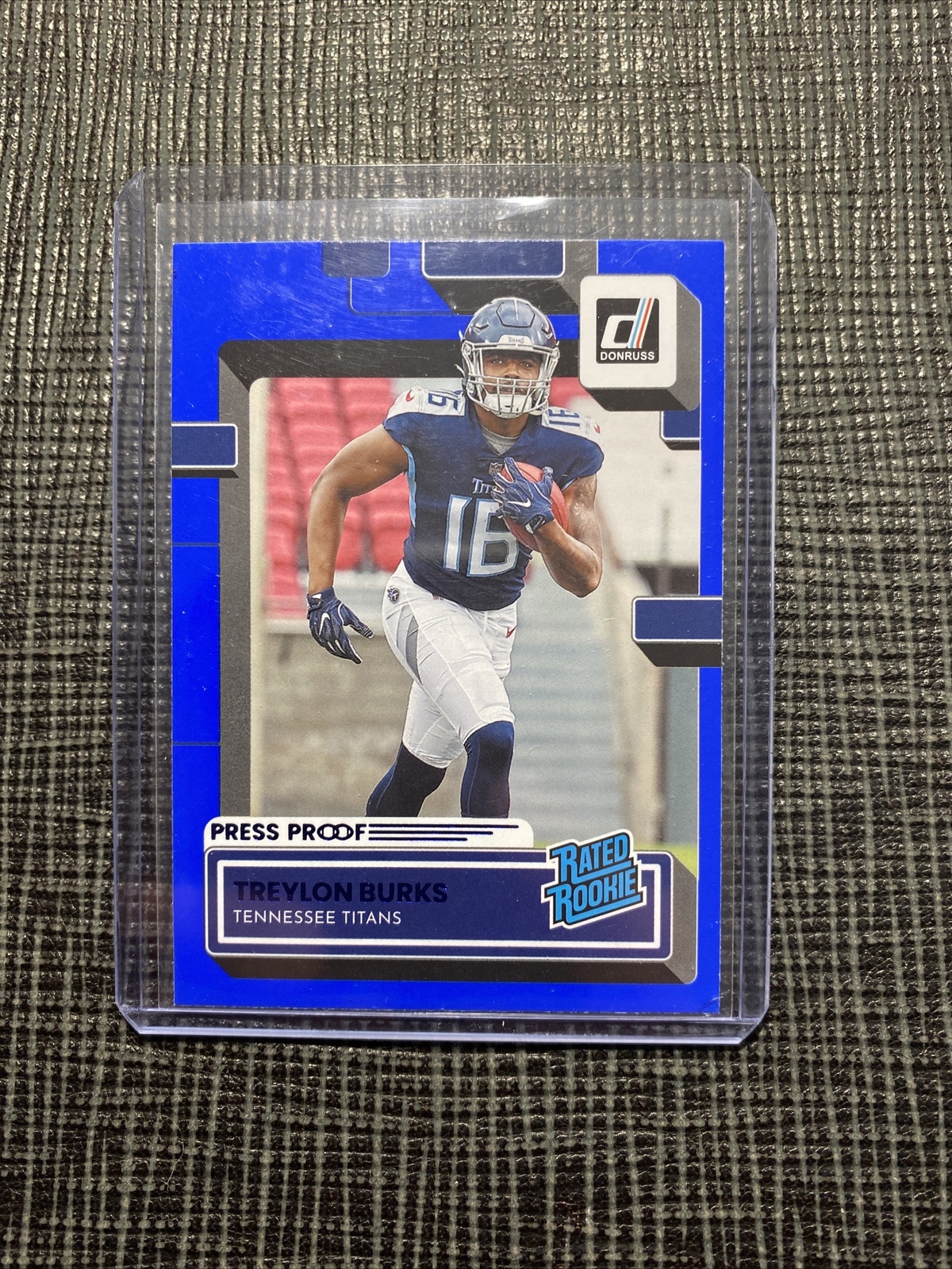2022 Donruss Blue Press Proof Treylon Burks Rookie Tennessee Titans #312