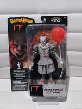Pennywise The Clown (IT) FIGURE/ NEW W/ DISPLAY STAND- BendyFigs RARE