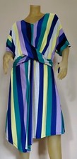 New Apt 9 Women's Striped Short Sleeve Criss Cross Dress Size XXL