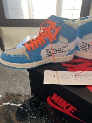 air jordan 1 off white unc price