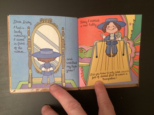 2 Vtg American Greetings Book Diary & Days to Remember Address Groovy Girl & Cat - Picture 19 of 24