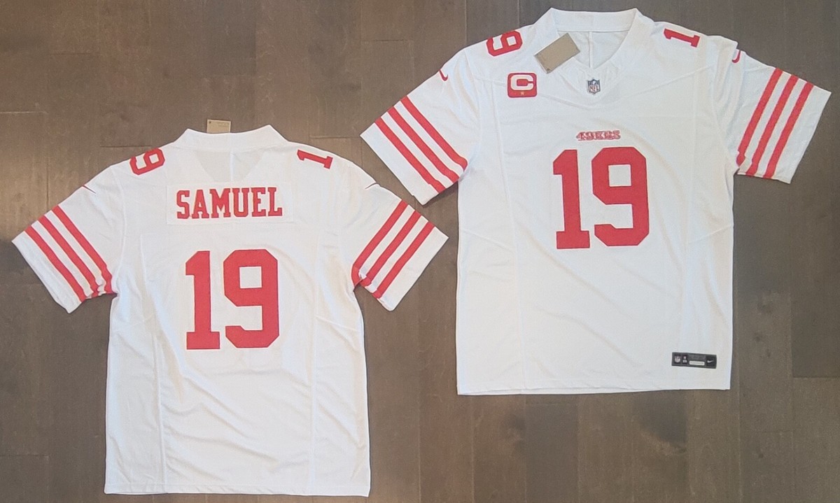 サンフランシスコ・49ers ユニフォーム 19 サミュエル　Lサイス DeeBo Samuel #19 San Francisco 49ers Stitched White F.U.S.E.