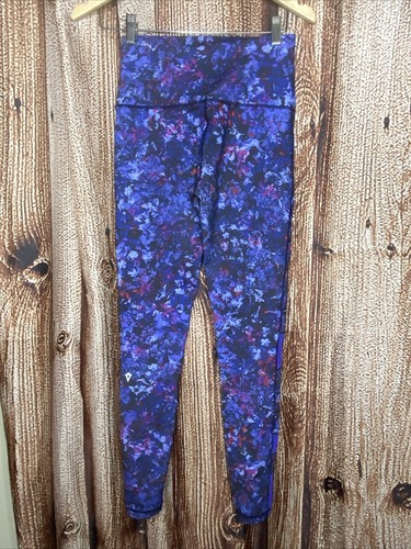 Ivivva By Lululemon Floral Print Athletic Leggings Full Length Girls Size 14 - Picture 3 of 5
