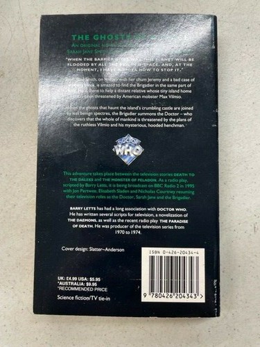 Doctor Who The Missing Adventures: Ghosts of N-Space by Barry Letts (Paperback) - Picture 2 of 2