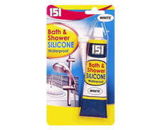 151 Bathroom & Shower Silicone 70g White Sealant Whitener Joint Fix Mould Sealer