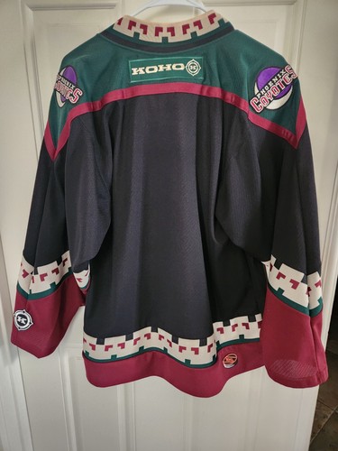 Vintage 90s Koho NHL Phoenix Coyotes Kachina Black Hockey Jersey Mens small - Bild 4 von 4