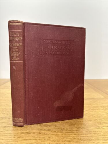 Recent Experiments in Psychology Leland Crafts 1938 McGraw-Hill Publications HC - Picture 1 of 12