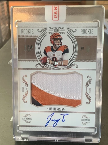 2020 National Treasures Joe Burrow Crossover Rookie Patch Auto RPA 39/99 Sealed
