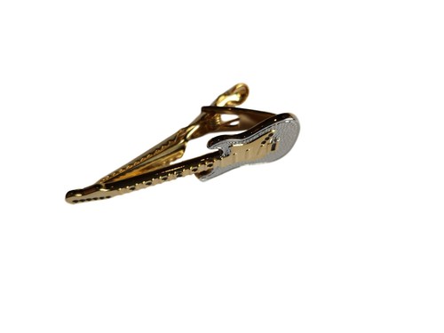 Electric Guitar gold-plated Tie Bar/Clip/Slide - Picture 2 of 3