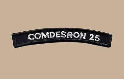 US Navy COMDESRON Commander Destroyer Squadron 25 UIM Shoulder Rocker Tab