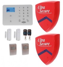 4G GSM KP9 Wireless DIY Home Burglar Alarm Kit E with 2 x Dummy Alarm Boxes