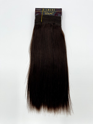 CLOSEOUT DIAMOND REMI 100% Human Weave Hair NATURAL YAKI 14'' #4-Medium Brown