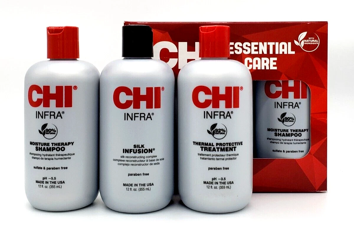 CHI Infra Shampoo, Treatment &amp; Infusion 12 oz each Trio Set | eBay